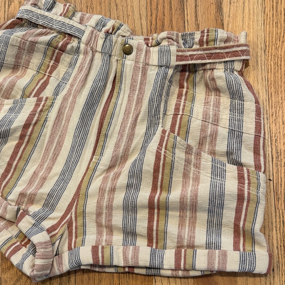 Free People Multicolor Striped High Waist Shorts - Picture 3 of 13